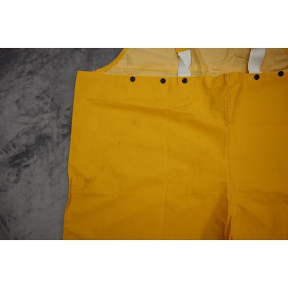 Neese Overall Pants Mens XL Yellow Workwear Waterproof Deluxe Rain Overalls - Picture 15 of 16